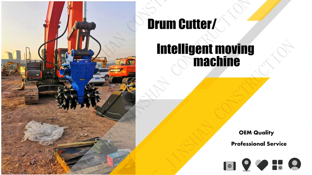 Milling Digging Machine Hydraulic Rotary Drum Cutter Js-D for Excavator Milling and Digging Machine