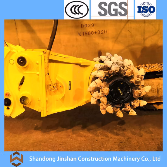 Cortador de tambor horizontal hidráulico rotativo de alta qualidade para escavadeira