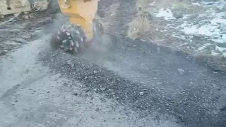 Cortador de tambor duplo rígido hidráulico de escavadeira 12t