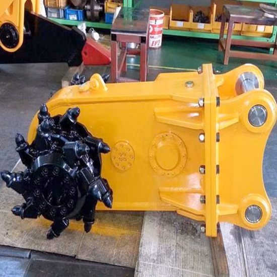 Melhor preço Cortador de tambor hidráulico, cortador de tambor transversal para escavadeira